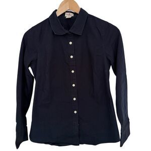 J. Crew Haberdashery Navy Blue Button-Up Shirt